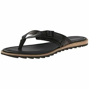 EUC Calvin Klein  leather flip-flops